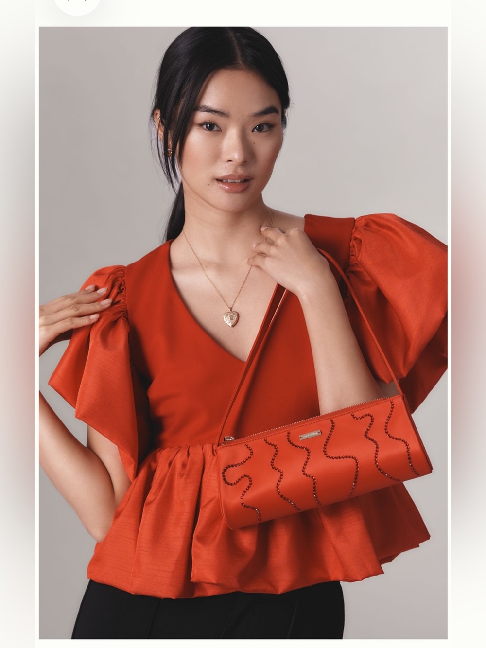 Anthropologie Sunday in Brooklyn Short-Sleeve V-Neck Babydoll Blouse Size XS
